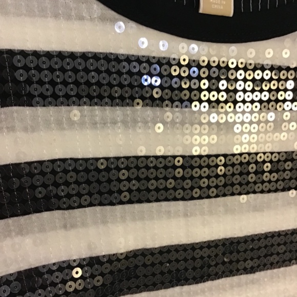 Micheal Kors Black and white striped sequin dress size xs - Picture 9 of 15